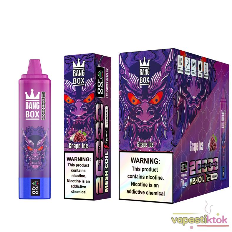 Bang Box 20000 Disposable Vape | 20K Puffs with 35mL E-liquid &  Rechargeable